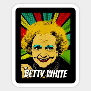 Betty White Pop Art Design // Fan Art Sticker